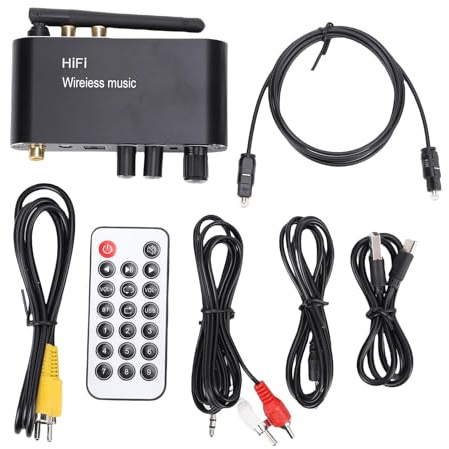 CHEOTIME Blue tooth DAC, Audio Converter with Optical Coaxial USB Inputs to AUX Output, Blue tooth 5.1 Receiver Digital for Home Stereo