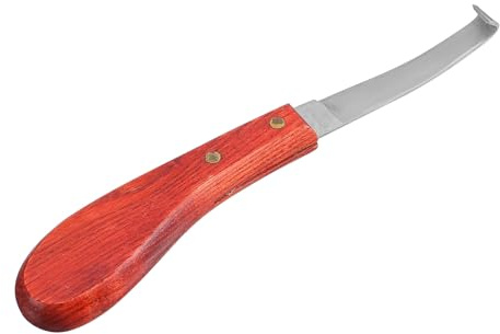 JECOMPRIS Lima de Herradura para Caballos Derecha de Acero Inoxidable, Cuchillo Recortador de Cascos Portátil, Herramienta Práctica para Reparación y Cuidado de Pezuñas, Suministros