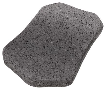LALAFINA Piedra de Lava para Barbacoa Resistente al Calor Placa Volcánica Natural para Asar Carne Pizza y Verduras Piedra de Parrilla Portátil para Cocina Interior y Exterior Steak