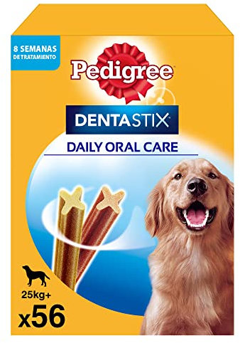 Pedigree Pack de Dentastix de uso Diario para la Limpieza Dental de Perros Grandes (56ud)