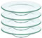 Replacement Glass Dish For Oil Burner and Wax Melt Burner, Round Glass Tray For Aromatherapy Lamp and Tart Warmer 12cm (4Pcs, 4.5)