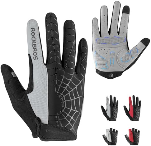 ROCKBROS Cycling Gloves for Men Women Mountain Bike Gloves SBR Pad Anti-Slip Road Riding Bicycle Biking Gloves for Cycling Motorcycle Gym