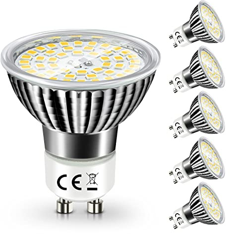 wowatt 10W Ampoule GU10 LED Blanc Neutre 4000K Équivalent 120W Lampe Halogène GU10 LED Puissante 1000LM Spot GU 10 230V Angle de Faisceau 120° Sans Scintillement Non Dimmable pour Salon Lot de 6