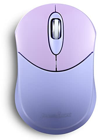 Perixx PERIMICE-802PP kabellose Bluetooth-Maus, tragbares Design, kompatibel mit Windows, iOS und Android-PC, Laptop, Tablet und Smartphone, Violett