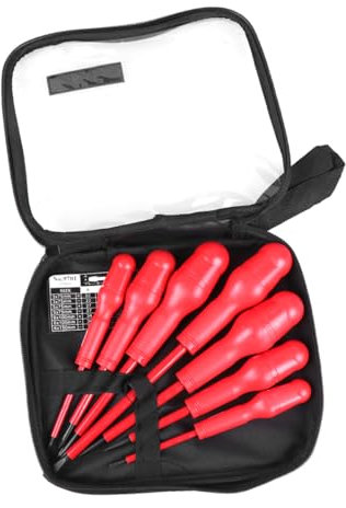 DOITOOL 7pezzi Cacciaviti Isolati Da Strumenti Manuali Multifunzionali Con Impugnatura Ergonomica e Design Compatto Per Elettricisti e Lavori Di Precisione