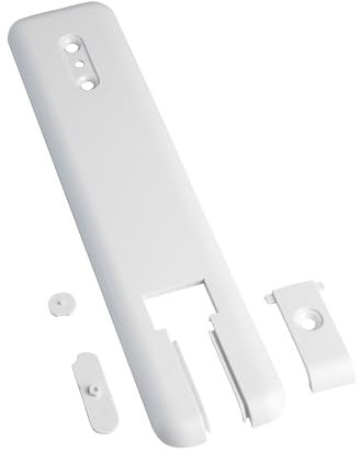 BAUHELD® Rolladengurt Abdeckung ohne Gurtausbau [1 Stück] - Maxi Unterputz Gurtwickler-Blende aus Kunststoff [Lochabstand 185-215 mm] - Abdeckplatte für Rollladengurt 23mm geeignet - Weiß