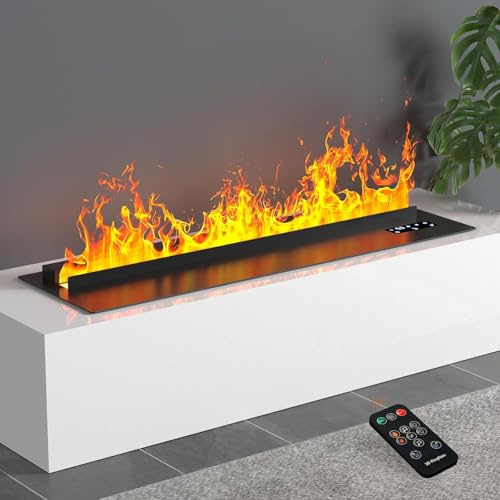 Chimenea de Vapor de Agua, Chimenea eléctrica, Chimenea eléctrica incorporada,120cm No Calor