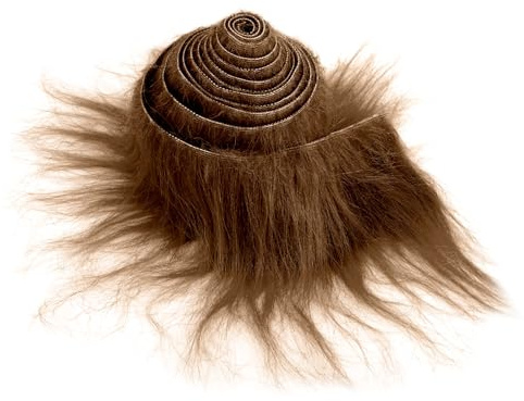 Tiras Precortadas Tela Pelo Sintetico de Felpa 5×180 cm Piel Esponjosa para Manualidades Barba de Gnomo Precortada Pelo de Papá Noel Enano Disfraz de Cosplay Decoración Artesanal (Marrón Claro)