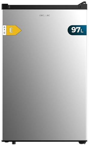 Cecotec Congélateur Armoire 97 L Bolero CoolMarket TF 97 Inox. Classe énergétique E, Design compact, Porte réversible, 3 tiroirs, Dimensions 55,1 x 57,5 x 83,5 cm, Couleur inox