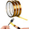 Hitzebeständiges Klebeband,3 Rollen Kapton Tape,Hohe Temp Tape,Hitzebeständiges Tape,Hochtemperatur Klebeband,Polyimid Film Klebeband Hochtemperaturband,für 3D-Drucker Löten,Isolierenden Leiterplatten