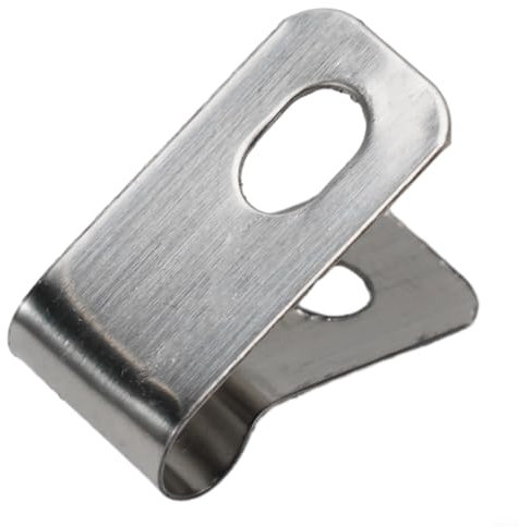 Morsetti flessibili per filo di recinzione, clip in acciaio inossidabile per installazione di filo saldato calibro 12 16 (materiale alluminio: 100 clip + 100 viti)