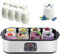 Yogurtiera Automatica Ultimate da 1400 ml, con 8 vasetti di Yogurt in Vetro da 180 ml, Controllo di Temperatura e Tempo Regolabili, Macchina per Yogurt probiotico con Display LCD