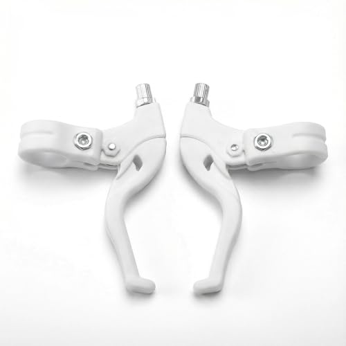 EIRONA 2 palancas de freno para bicicleta infantil para manillar de 22,2 mm, aptas para la mayoría de bicicletas, bicicletas de carretera, bicicletas de montaña y más, color blanco
