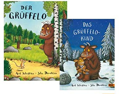 Barnens bok grönffelo + fortsättning The Hälffelelobarnet i bokuppsättning, pappersbildbok