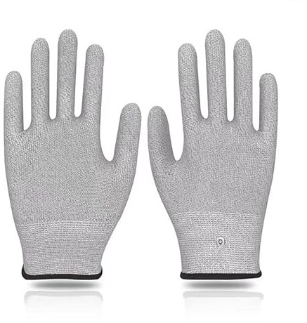 BIKIBOON Conductive Gloves Faraday Cage Anti-Radiation RF Shielding Protection for Hands and Wrists Use with Touch Screens, Keyboards 1 pair