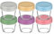 Aolso Babynahrungs-Aufbewahrungsbehälter, 6-Pack Babybrei Einfrieren Behälter Glas, Beikost Einfrieren Behälter, Babynahrung aufbewahrung, mit luftdichten Deckeln, perfekt für Säuglings
