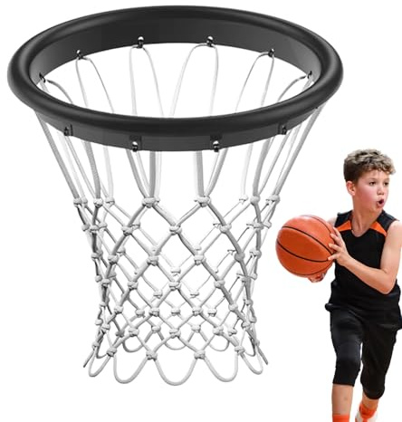 Rete da basket – rete sportiva resistente per tutte le stagioni, soluzione universale per il canestro | Utilizzabile a lunga durata nei sportivi, nelle scuole di club, nei parchi, nei parchi e