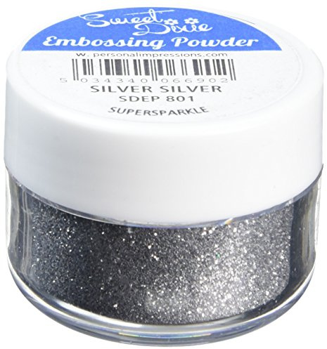 Sweet Dixie SDEP 801 Embossing Powder, Synthetic Material, Silver Supersparkle, 4 x 4 x 3 cm