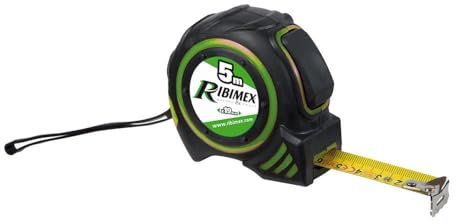 RIBIMEX PRMES05X19 Cinta métrica autobloqueante 5 m Metro de Bolsillo