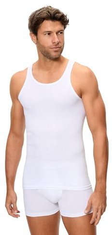 Abanderado Camiseta Sport Esencial Canalé Ocean Algodón 100% Hombre x1, Blanco, L