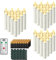 HENGMEI 40er LED Kerzen Weihnachtskerzen kabellos mit Fernbedienung und Batterie Christbaumkerzen Christbaumbeleuchtung Warmweiß Flammenlose Weihnachtsbeleuchtung für Weihnachtsbaum, Hochzeit, Partys
