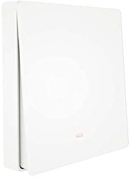LEDLUX Interrupteur mural sans fil WiFi + RF 433, raccord où vous voulez, compatible avec Alexa, interrupteur sans fil pour lumières et appareils électriques (1 touche)