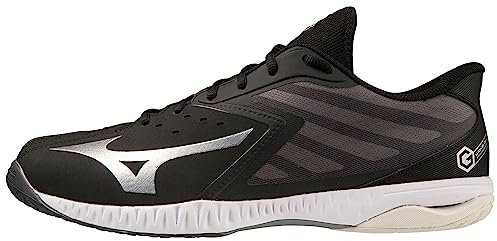 Mizuno Unisex Wave Gk Indoor, Schwarz, Silber, Weiß, 40.5 EU