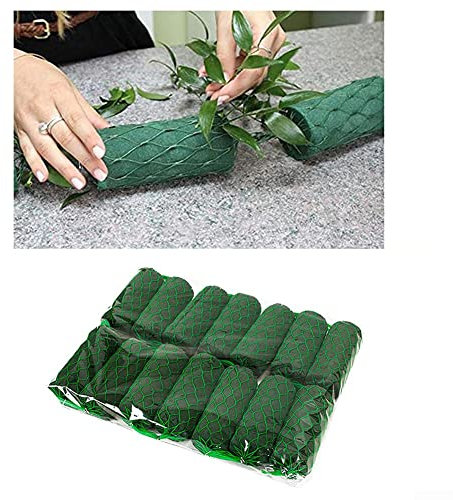 Esponja redonda de espuma verde para flores (14 unidades) – Esponja de espuma para flores para manualidades, flores, arreglos decorativos, bodas, flores – espuma para flores frescas
