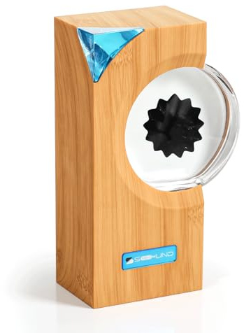 sovenomund Ferrofluid Speaker Music Mate, Dansande Ferrofluid med Musikrytm - Ferrofluid Display Lamp, Skrivbordsdekoration, Present till Tonåringar (Ingen Högtalare, Ger Ingen Ljud ifrån Sig)