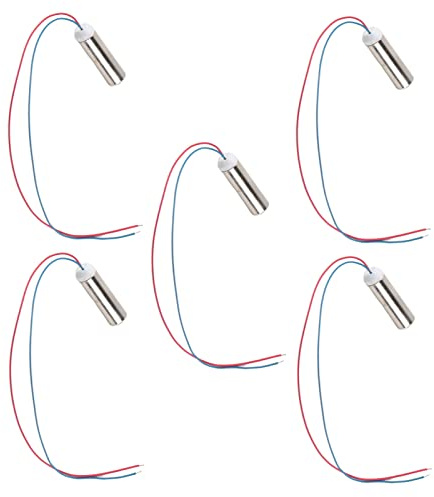 Micro Motor sin Núcleo, 5PCS rpm Motor de Vibración en Miniatura Mini Motor de Vibración Cilíndrico a Prueba de Agua para Masajeador