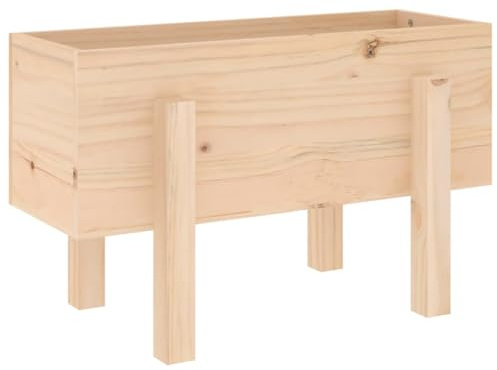 vidaXL Odlingslåda 62x30x38 cm massiv furu