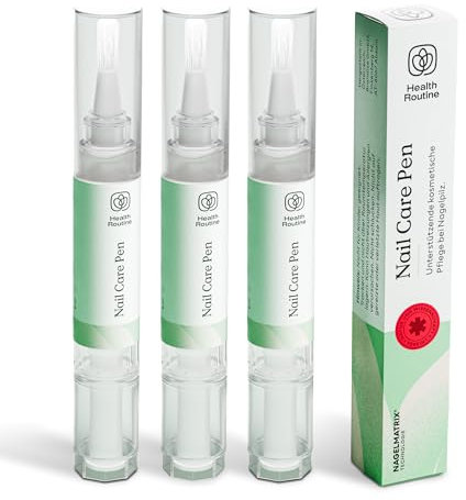 Health Routine Nail Care Pen 3er Set — DAS ORIGINAL aus Österreich — Kosmetische Nagelpflege — Für gepflegte Fingernägel & Fußnägel — Mit Teebaumöl, Vitamin E & Aloe Vera