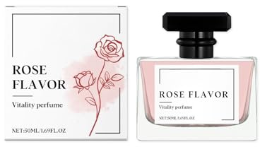 Profumo Rose Charm - Fragranza naturale e fresca alla rosa, di lunga durata, portatile ed elegante
