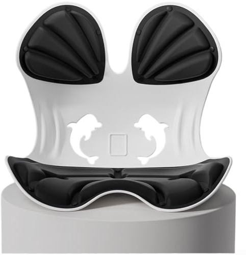 Cuscino di supporto per la schiena in memory foam traspirante con clip staccabili per una facile manutenzione e un uso duraturo (nero)