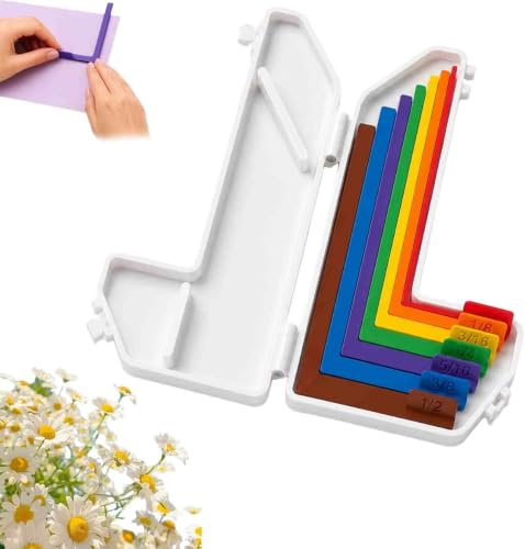 Paper Crafting Alignment Guides with Storage Case (Color-A)