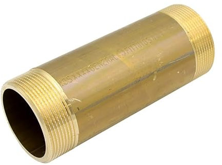 Stabilo-Sanitaer Messing Rohrdoppelnippel 2 Zoll x 150 mm DN50 Rohrnippel Langnippel Gewindefitting Fitting