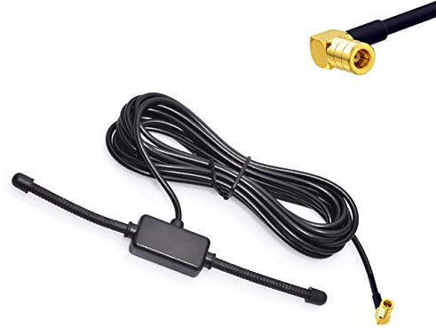Audioproject A346 - Auto-Radio DAB DAB+ Digital Scheibenantenne SMB Adapter 5m Kabel Auto-Antenne KFZ kompatibel VW Golf 4 5 6 Audi Opel Ford BMW Seat Skoda Pioneer Kenwood Alpine Sony