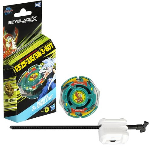 Beyblade X, Toupie Dranzer Spiral 3-80T Anniversary X-Over et Lanceur, Toupie Détachable, Jouets pour Enfants à Partir de 8 Ans, pour Garçons et Filles