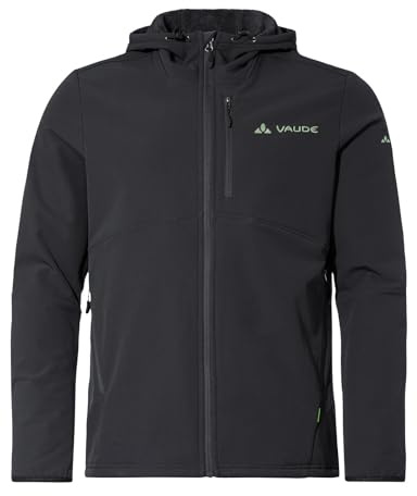 VAUDE Herren Fleecejacke Elope Stormfleece Hoody, windabweisend, mit kuschelig weicher Innenseite, leicht und atmungsaktiv, black, XXL