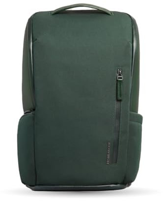 Troubadour Pioneer Backpack 3.0 - Premium Everyday Bag with Padded Laptop Section, Ventilated Shoe Compartment & Sustainable Waterproof Material - All-Day Lightweight Comfort Design - Obsidian Green