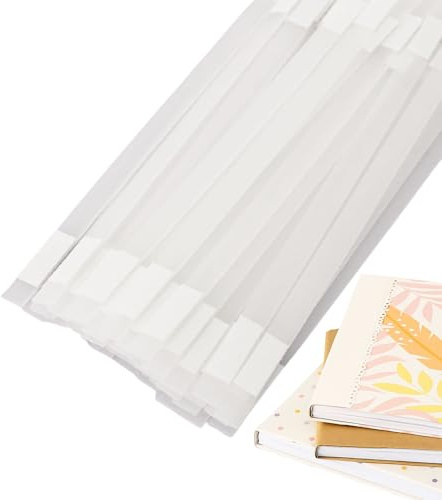Craftelier - Lot de 50 bandes de colle pour reliure thermique | Thermofusible pour reliure thermique | Matériau de reliure professionnel pour livres et documents | 28,9 x 0,7 cm