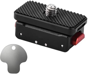 Aurgiarme Piattaforma adattatore per scollegare facilmente gli attacchi resistenti alle intemperie per action camera Tecnologia indossabile Design telaio in alluminio sicuro Base a sgancio rapido