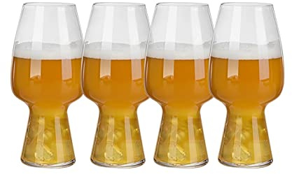pintglas, Ölkopp Pintglas Set med 4 ölmugg Stor kapacitet Glassejdel 550ml Den perfekta ölkoppen