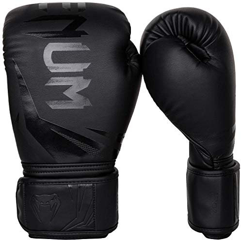 Venum, Challenger 3.0 Boxhandschuhe, Unisex Erwachsene, 14 Oz, Schwarz/Schwarz