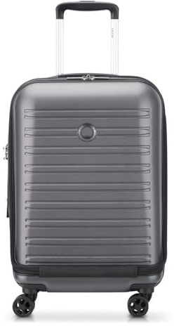 DELSEY Paris - SEGUR 2.0 - Valise Cabine Rigide Extensible - 55x35x30 cm - 51 litres - S - Gris Business