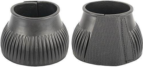 NETPROSHOP Springglocken, Gummi Hufglocken Farbe Schwarz (1 Paar) Größe S-XL, Groesse:L