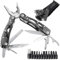 24 in 1 Multitool Werkzeug – Faltbares Edelstahl-Multifunktionszange mit 11 Schraubendreher Bits, Gurtcliptasche & Geschenk-Design – Unverzichtbar für Camping, Reise & Alltag