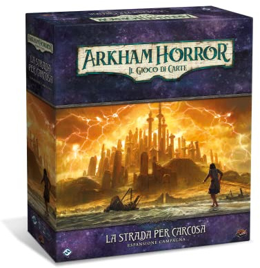 Asmodee - Arkham Horror, Kartenspiel: Die Straße für Carcosa, Erweiterung der Landschaft, Italienische Ausgabe, 9675, iAHC68