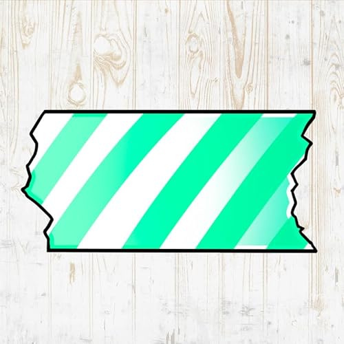 Washi Tape Decals Peel & Stick - Wall Vinyl Stickers - Kawaii DIY Craft Arts Cartoon Watercolor Colorful - Car Window Truck Laptop Tumbler - Boys Girls Kids Bedroom Room Decor DWSV20835