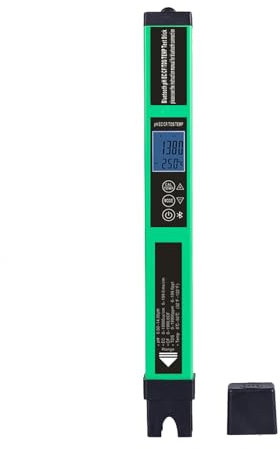 PH Meter 0.01 Resolution High Accuracy Pocket Pen Type Water Tester 5 in 1 PH EC TDS CF Temp Tester